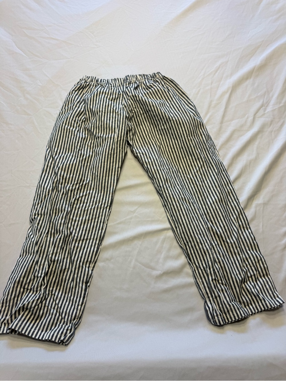 Kids Blue & White Striped Charlie Pants